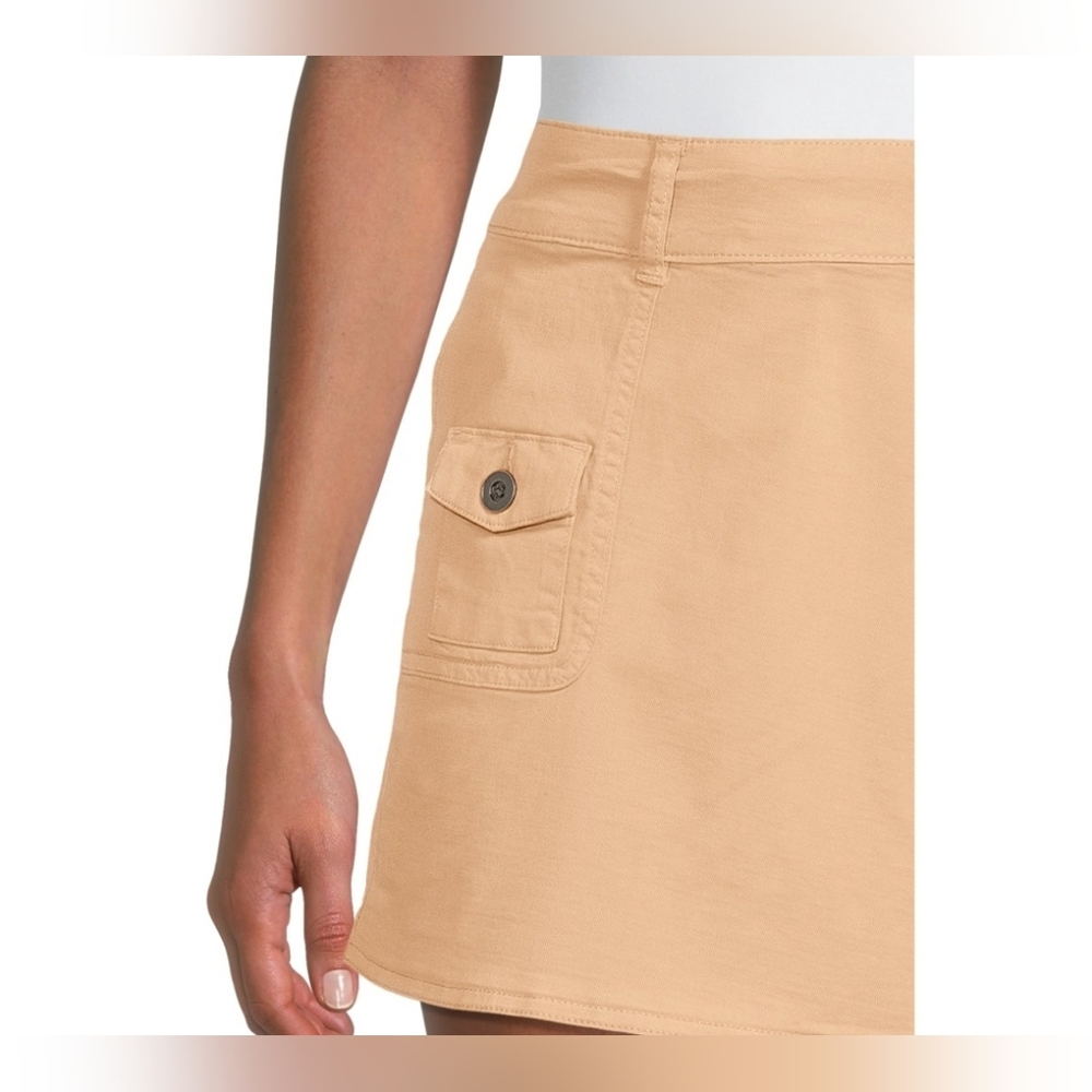 NWT Time And Tru Women's Utility Skort Size 16 Beige - Picture 5 of 13